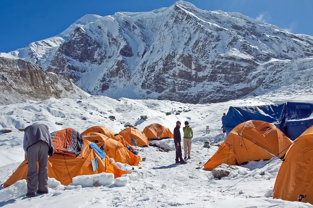 Tent Campping at Dhaulagiri base camp