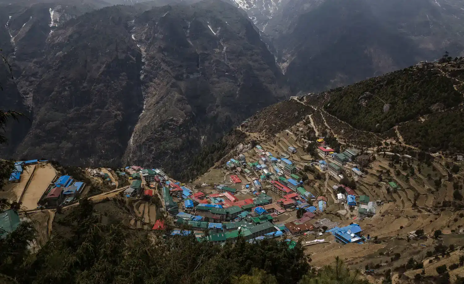 Namche Bazar From Above