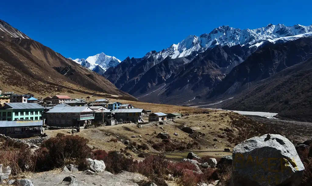 Clear Weather at Kyangin: Langtang Valley Trek