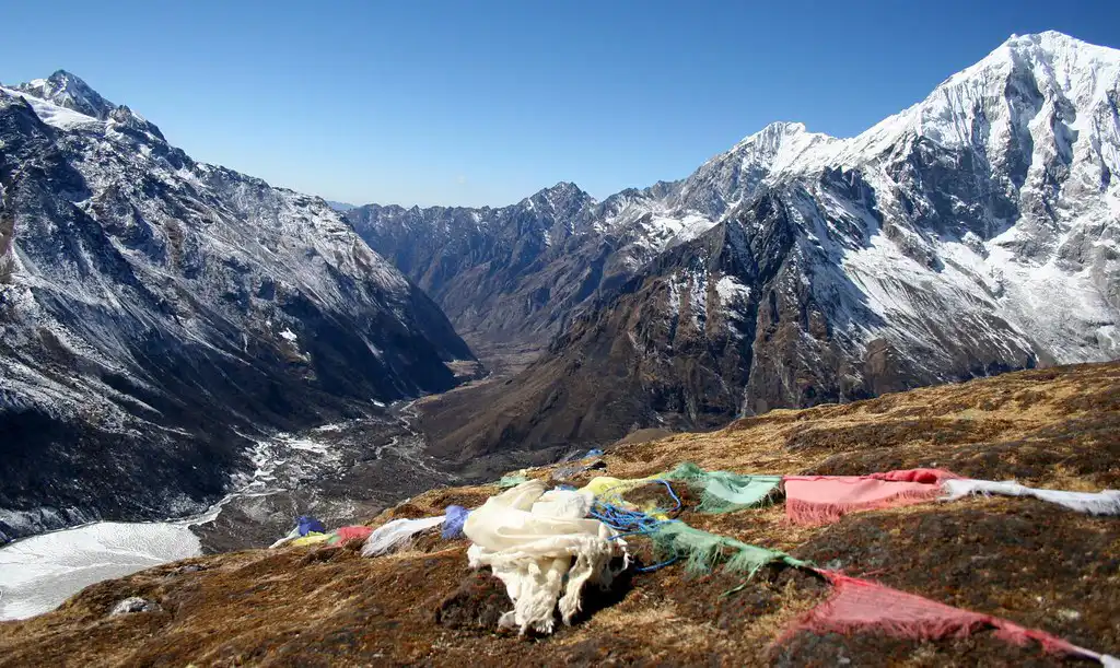 Langtang Lirung and a stunning Mountain view across the Valley