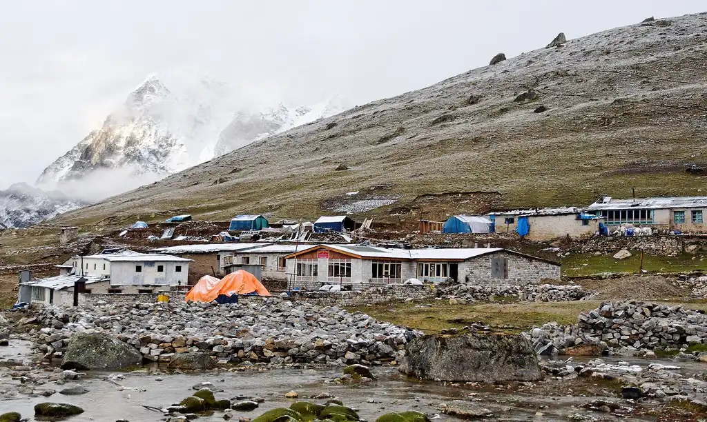 Lobuche Village at early Morning