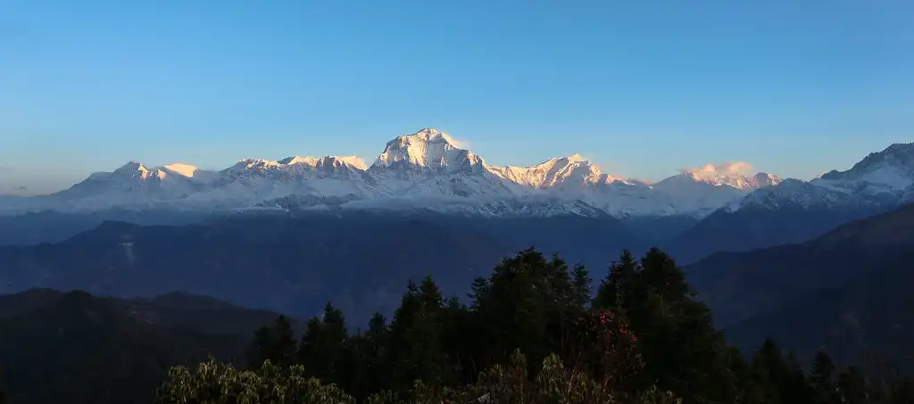 Mt. Dhaulagiri I (8167 m) view from Poon Hill