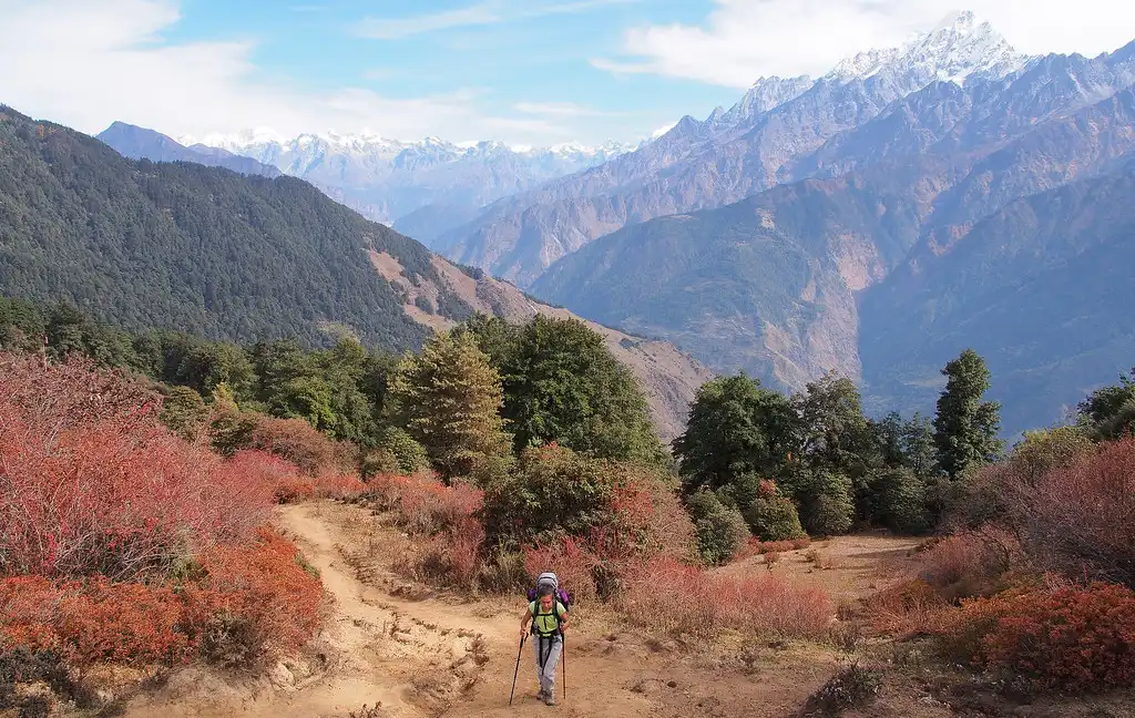 On the way to Langtang Valley