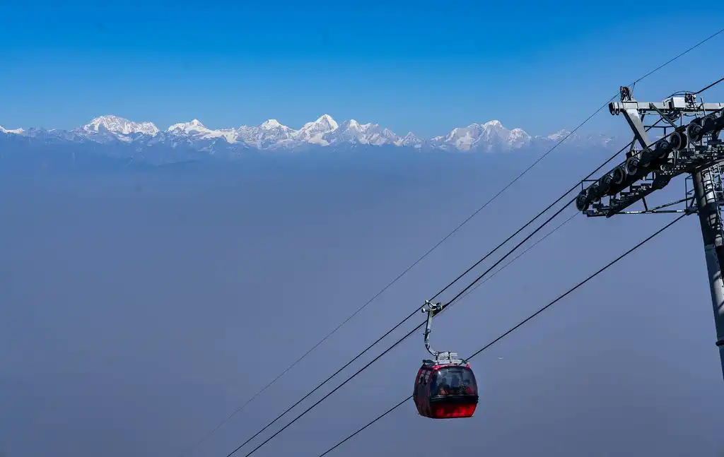 The Himalayan Range from Chandragiri